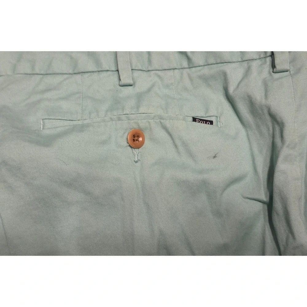 Polo Ralph‎ Lauren Shorts Mens SZ 40 Cool Green Stretch Classic Fit Chino Cotton